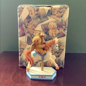 Cherished Teddies March Carousel Figurine